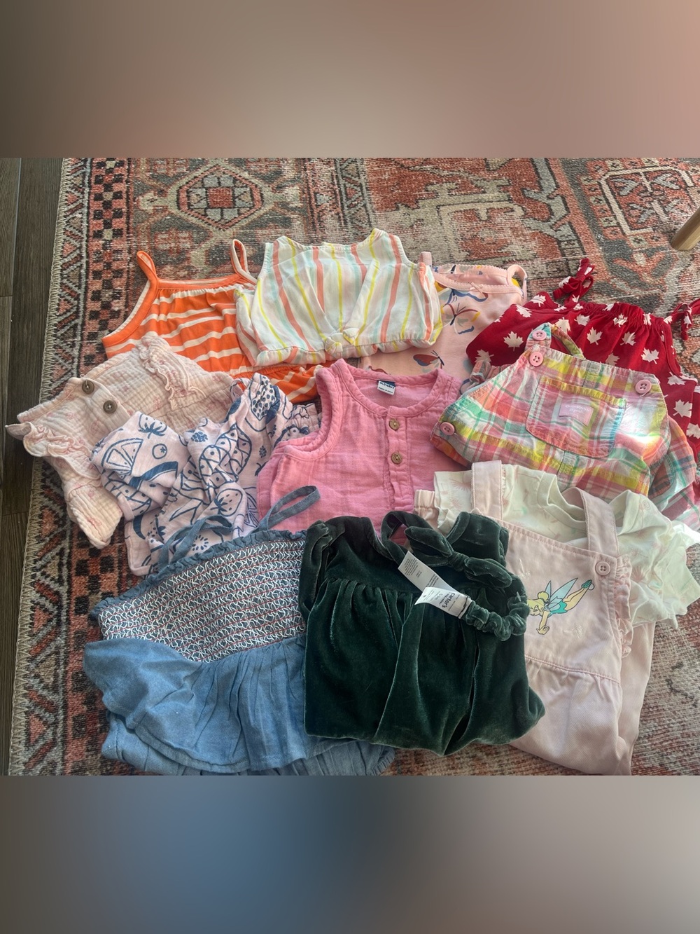 Bundle of baby girl clothing